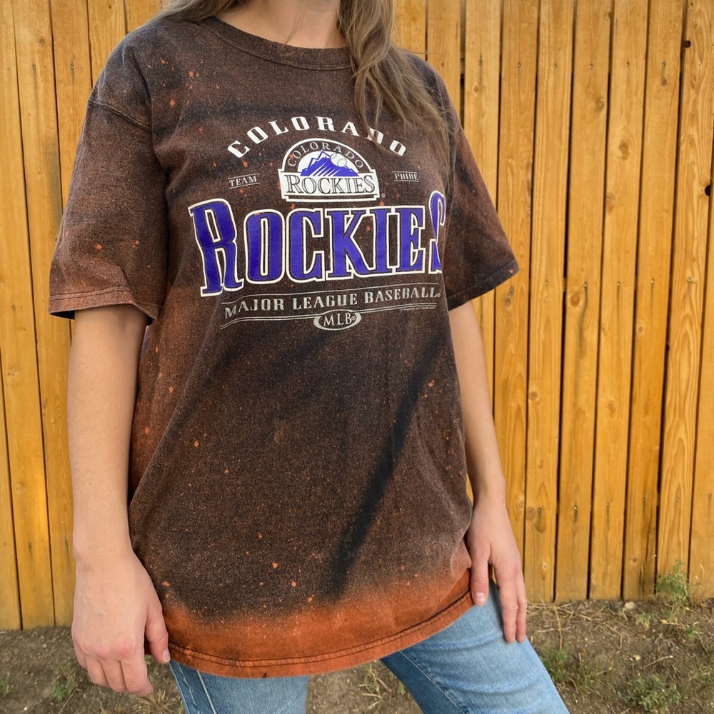 💜 Colorado Rockies Acid Wash Tee 💜